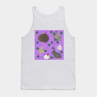 Netherland Dwarf Rabbits Purple Tank Top